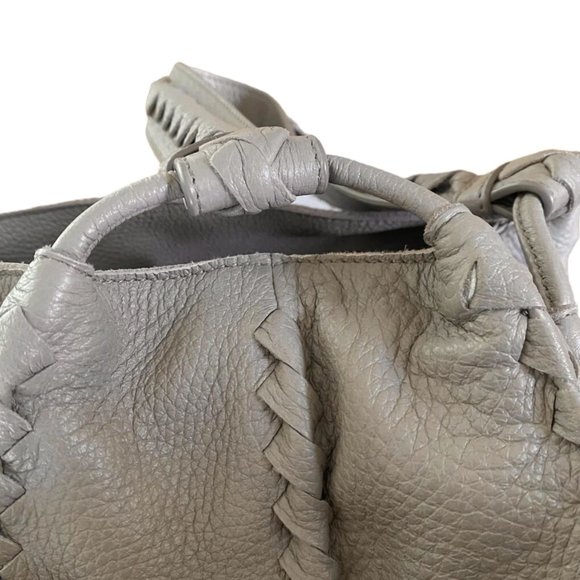 Bottega Veneta Cervo Lavato Deerskin Leather Intrecciatto Trim Hobo Shoulder Bag - Picture 7 of 15